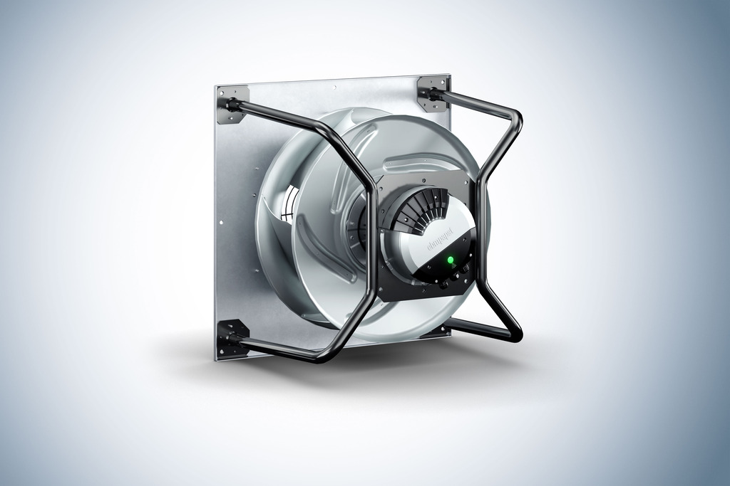 ebm‑papst is presenting the third generation of RadiPac radial fans in a metal housing.